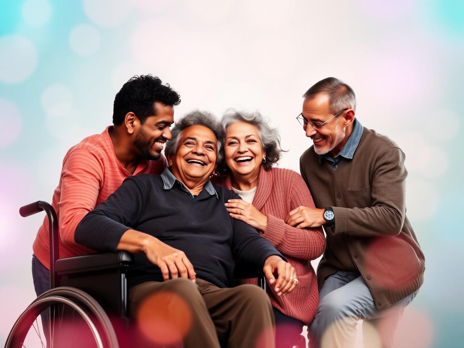 Diverse group of people connecting on LOVTRN